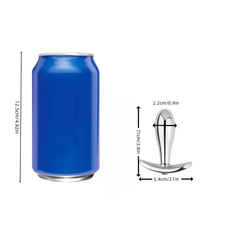 Metal Butt Plug Single Ball Butt Plug Anchor Type T-Shaped Base Base