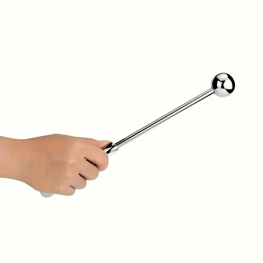 Stainless Steel Handheld Anal Expansion Training Sex Toy For Adults