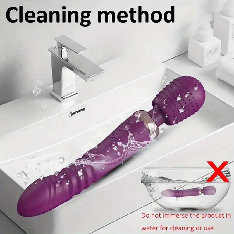Dual Motor Thrusting Sex Toy Anal Plugs Anal Toy Vibrating Butt Plug