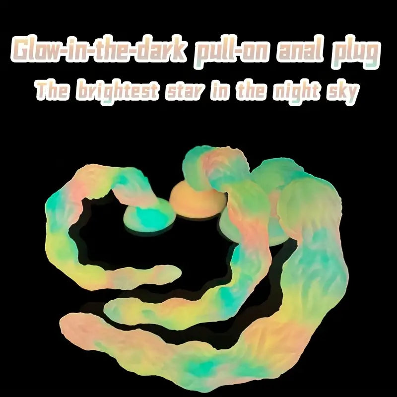 Realistic Tree Vine Beads Anal Prostate Massager Glowing Butt Plug