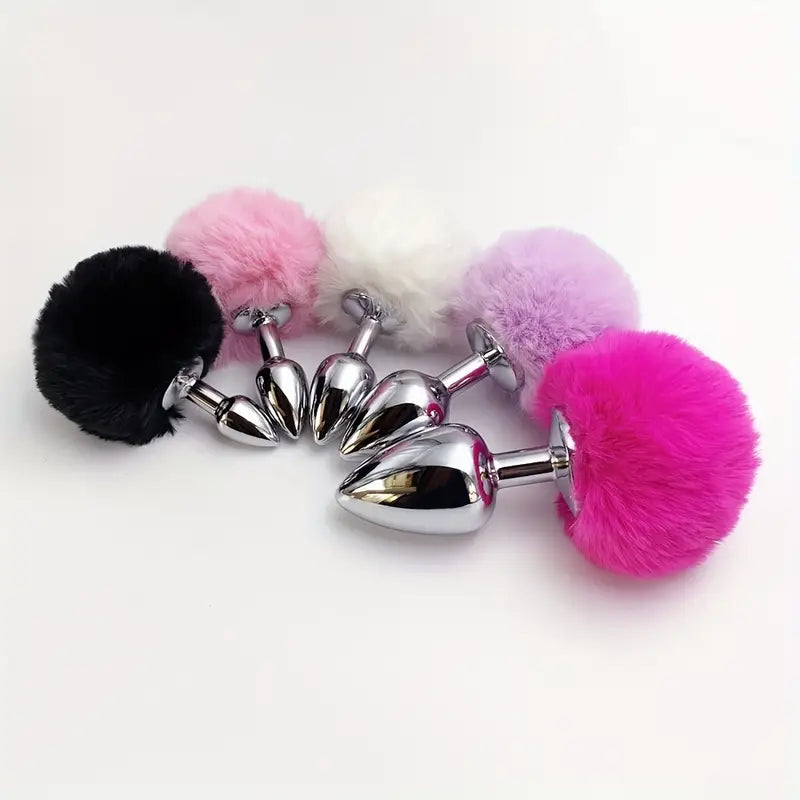 BDSM Rabbit Tail Butt Plug Animals Role-playing Sex Games Animal Tail