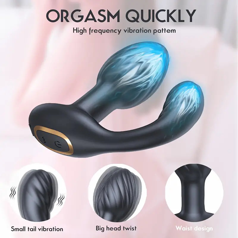 Anal Vibrating Plug 10 Modes Vibrating 10 Twisting Prostate Stimulator