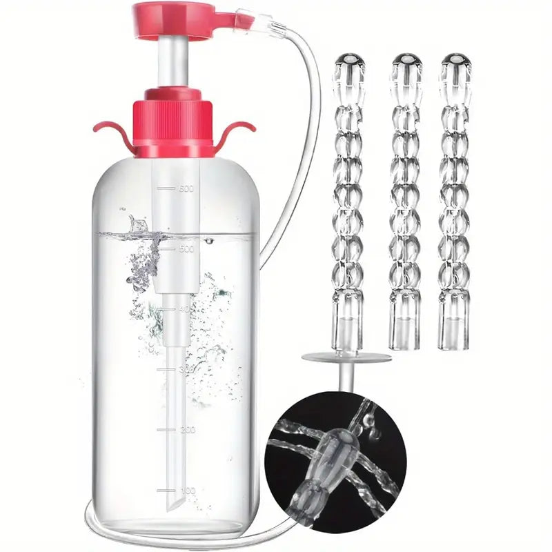 20.29oz Enema Kit For Colon Cleansing Anti-Backflow Anal Vaginal Douche
