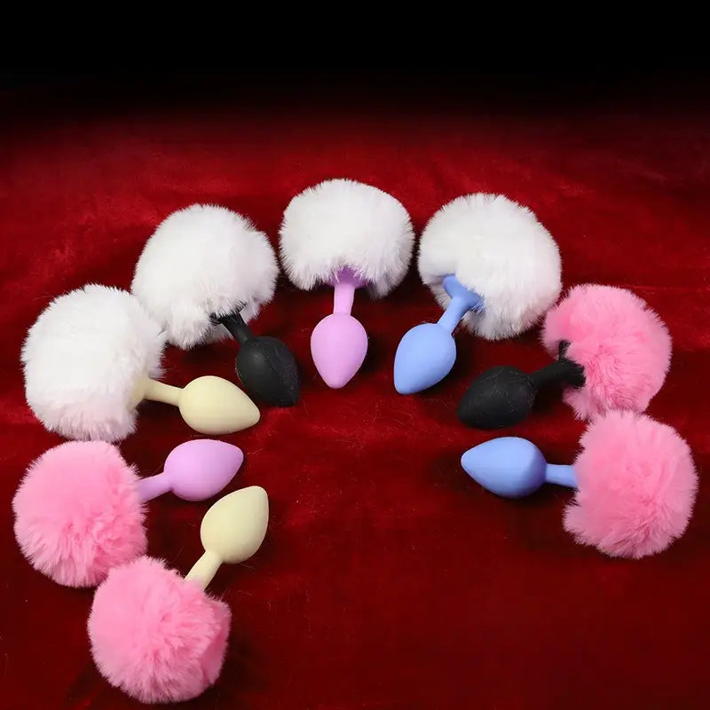 Outing SM Supplies Fox Tail Anal Plug For Posterior Masturbation Adult Toy