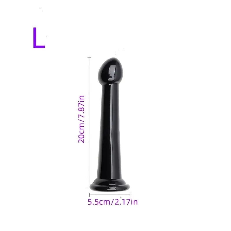 Simulated Penis Sticks With Suction Cup Anal Plug Sphincter Expander