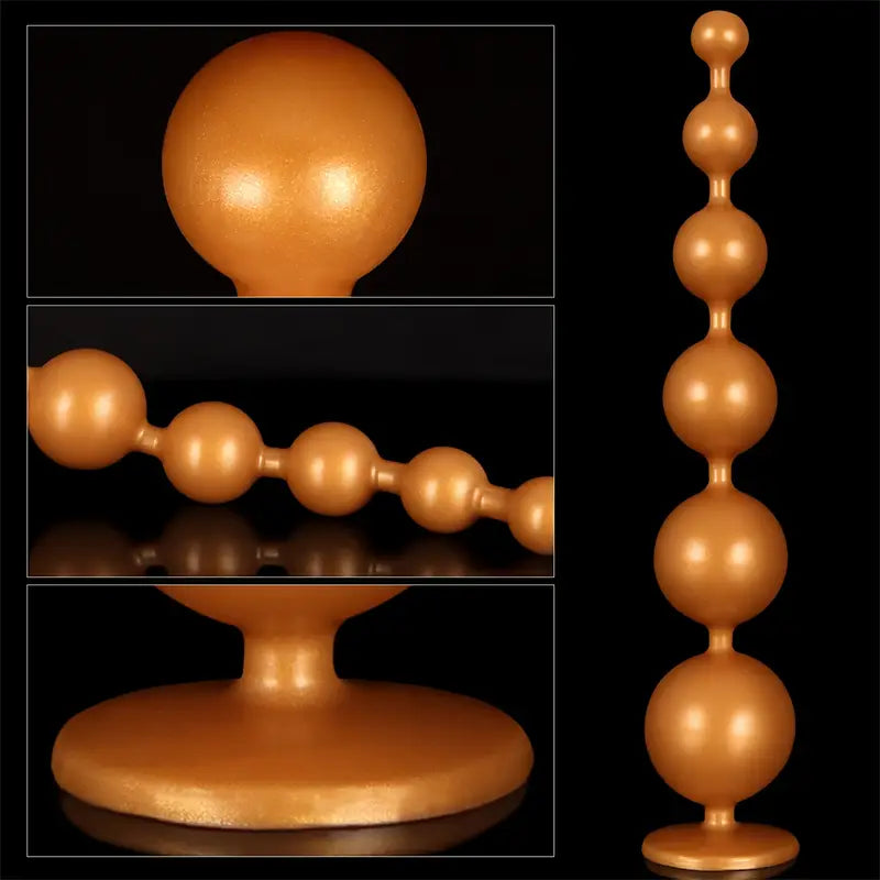 Silicone Bead Anal Plug Long Butt Plug For Dilation Big Ball Beads For Adults