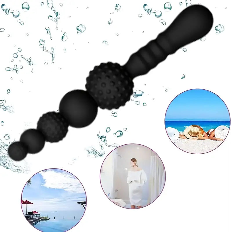 Silicone Anal Plug G-Spot Stimulator Anal Beads Prostate Massage Butt Plug
