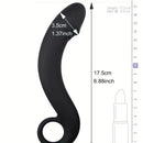 6.88in Black Curved Dildo For Women Clitoris Stimulator Erotic Sex Toy