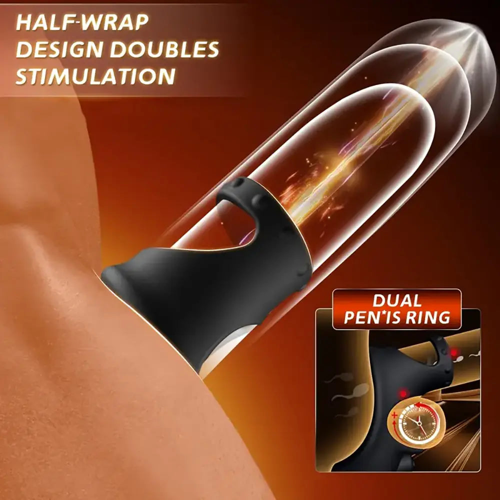 Vibrating Cock Ring Anal Vibrator With Removable Bullet Butt Plug Sex Toy