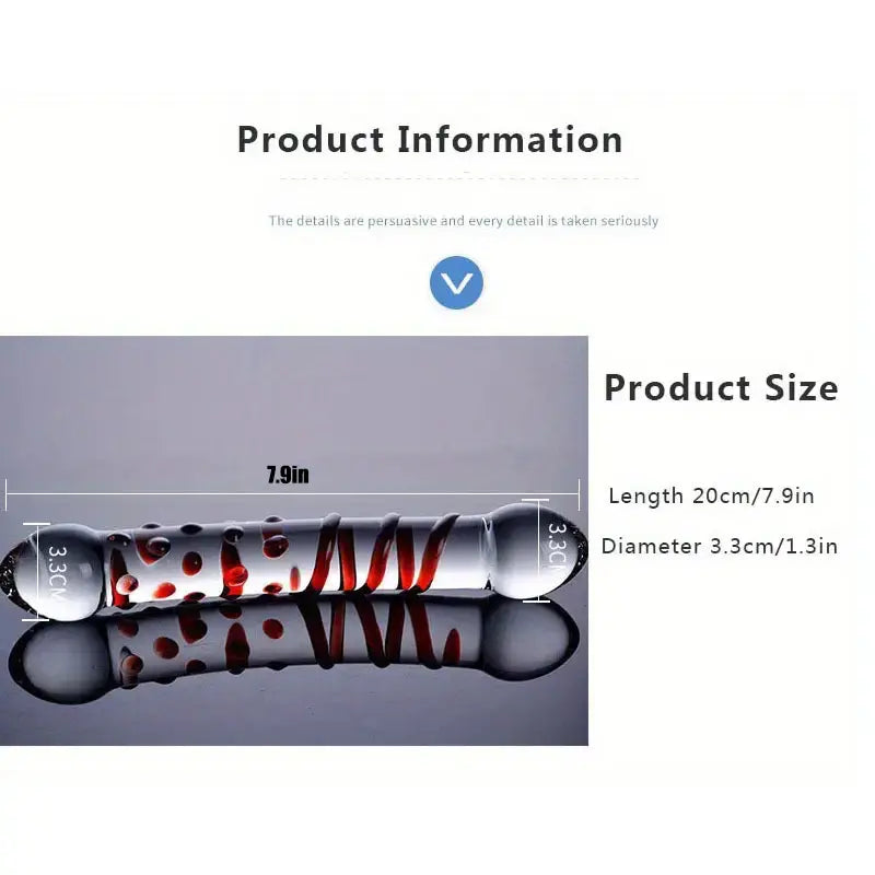 Glass Crystal Masturbation G-spot Butt Anal Pussy Massager Trainer