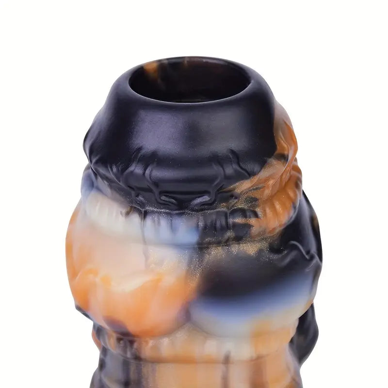 Soft Silicone Colorful Special-Shaped Hollow Peek Anal Plug For Games