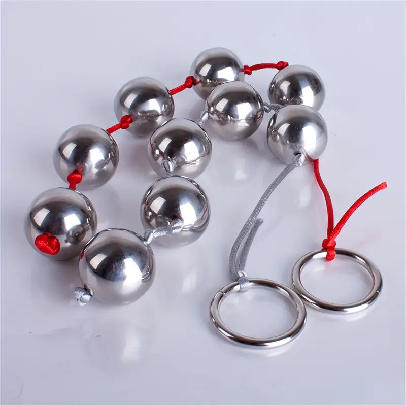Fetish Anal Balls Metal Anal Beads Sex Toy Stainless Steel Butt Plug