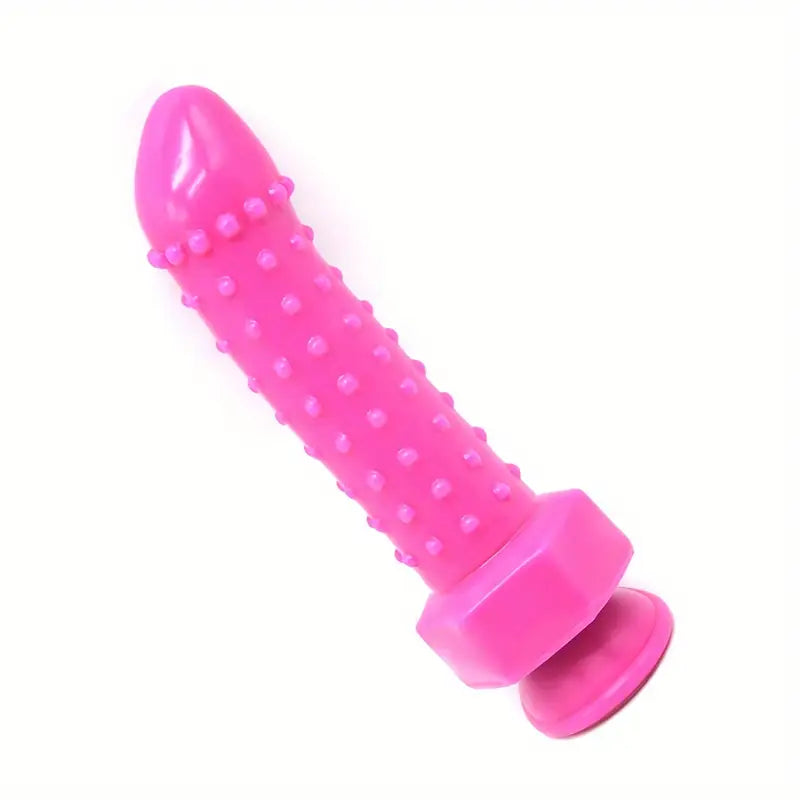 8.66in Silicone Dildo Spiked Anal Plug Anal Dilator Manual Massage Device