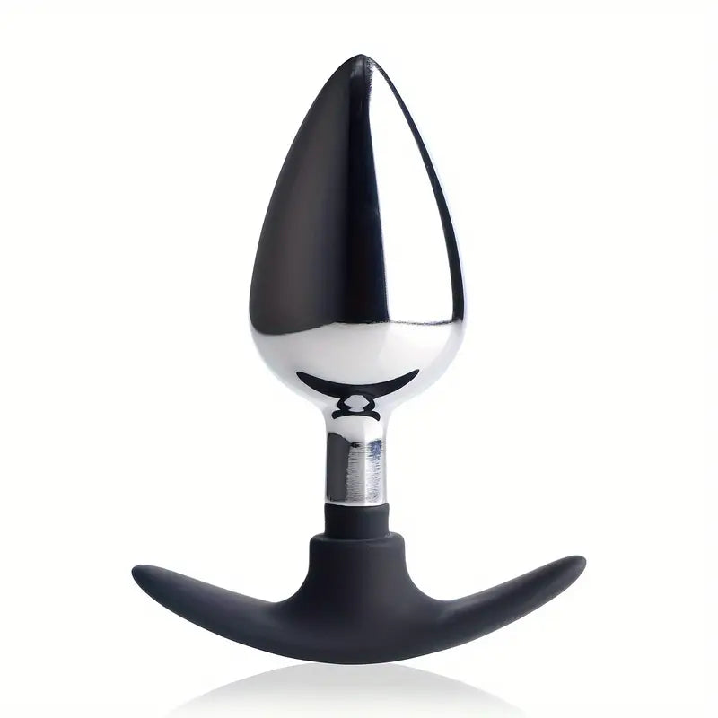 Small Medium Large Size Metal Anal Butt Plug Silicone Wearable Butt Plug