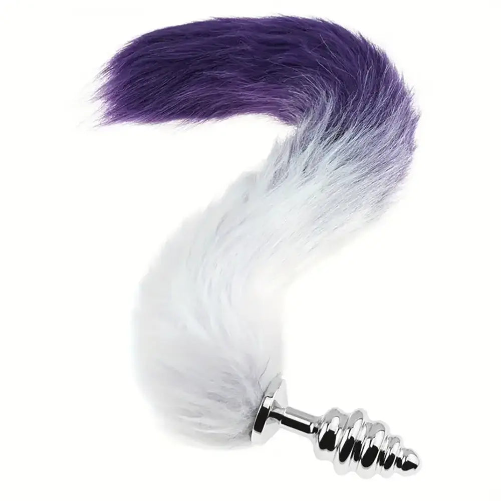 Smooth Long Fox Tail Flirting Animal Tail Butt Plug SM Role Play Sex Toy