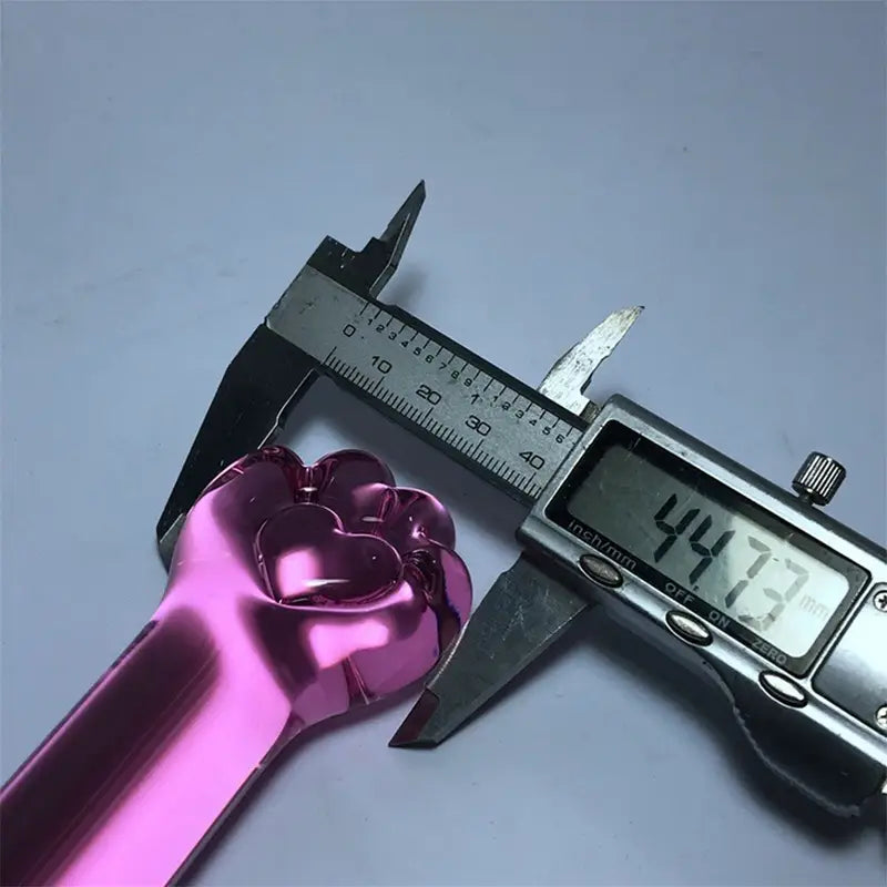 Glass Anal Plug With Paw-Shaped End Smooth G-Spot Stimulator