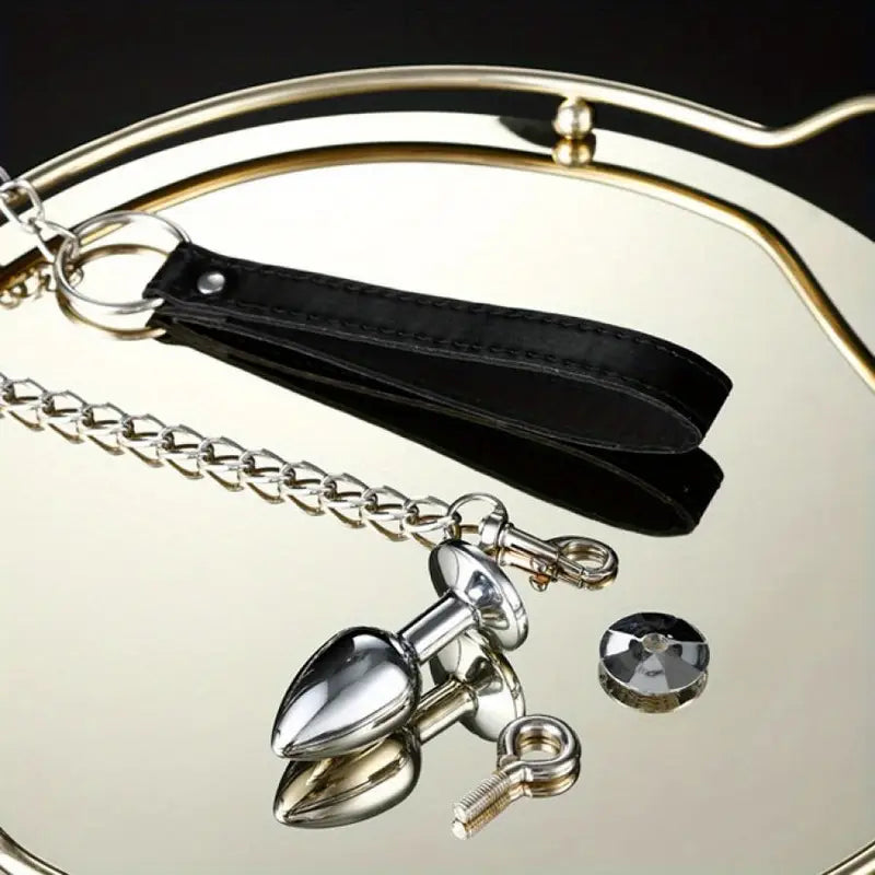 SM Adjustable Anal Plug Detachable Adult Alternative Traction For Flirting