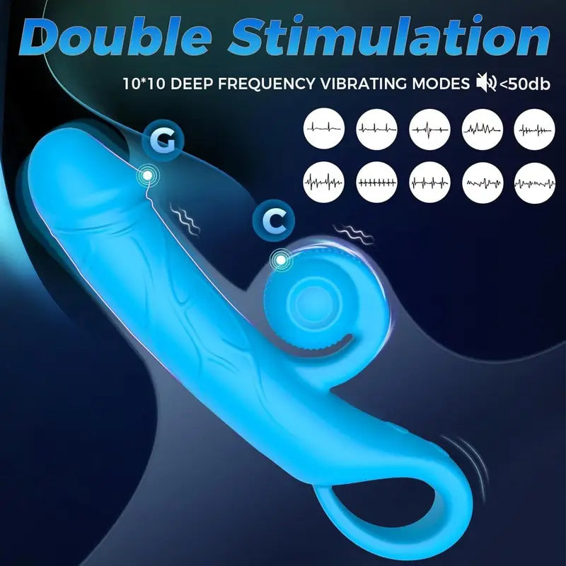 C G Spot Vibrator 4in 1 Stimulator 10+10 Deep Frequency Dildo Vibrator