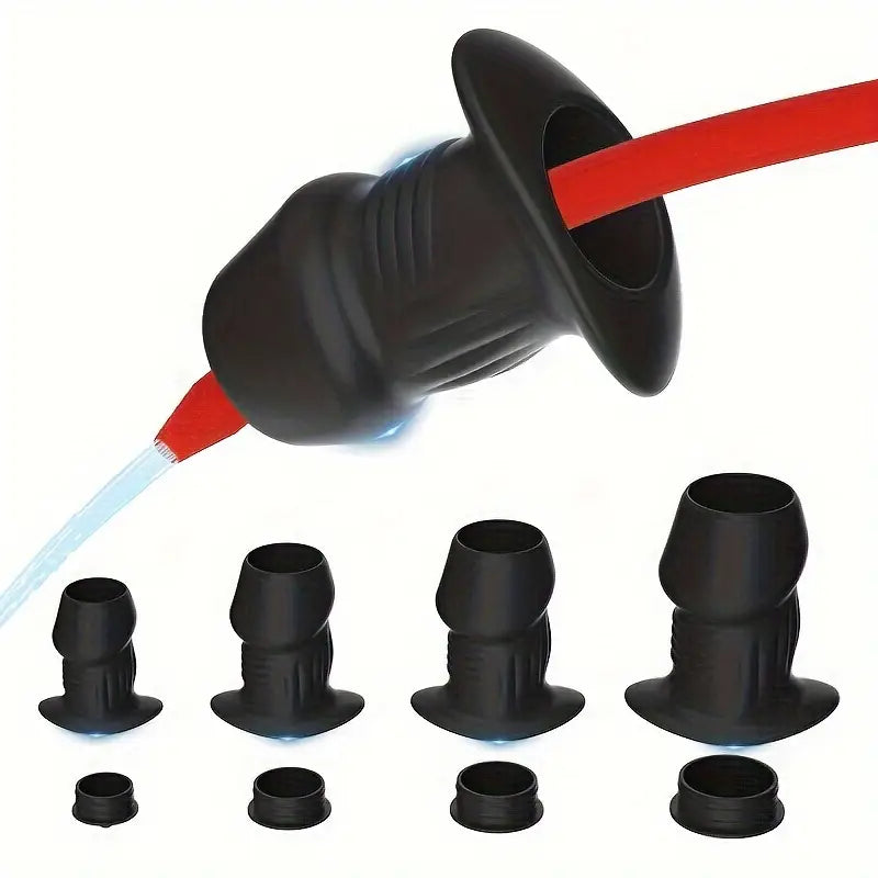 Adult Silicone Hollow Anus Plug Set Waterproof Suitable For Both Men