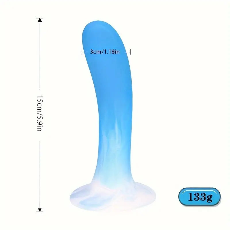 Carrot Head Liquid Silicone Anal Plug Toy Masturbator For Men Women