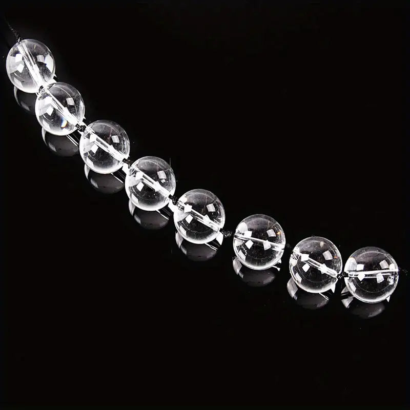 Clear Glass Anal Pulling Beads Vaginal Balls Anal Plug Butt Sex Toy