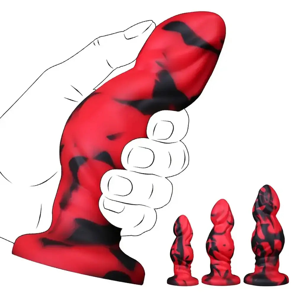 Silicone Anal Plug with Suction Cup Large Dildo Butt Plug For Beginners