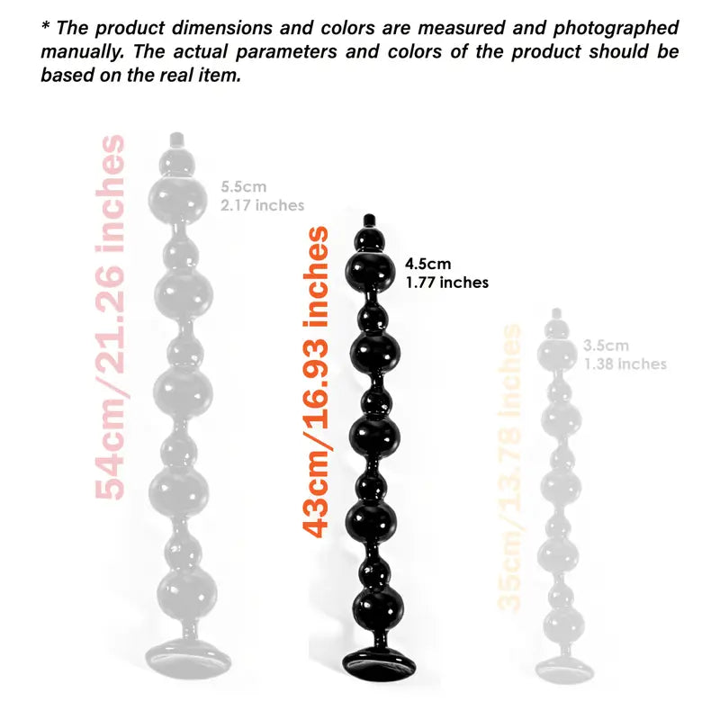 Extra-Large 20" Prostate Massage Beads Versatile Pleasure Toy For Men