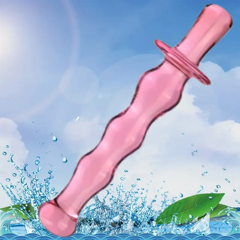 Crystal Glass Pleasure Wand Double Ended Glass Dildo G-spot Stimulator