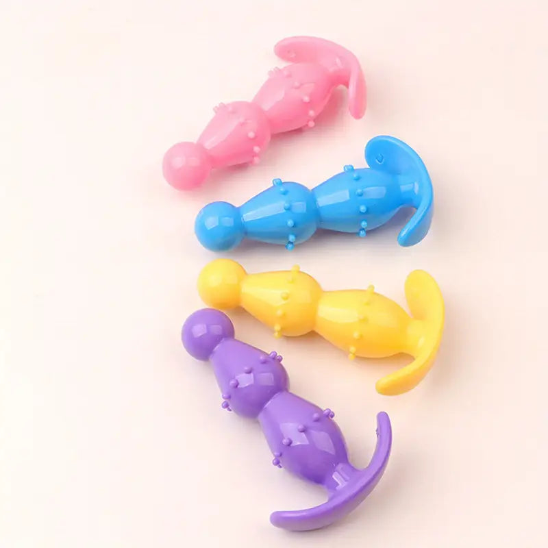 Pink Anal Plug Pull Handle Ergonomic 3-Ball Design For Prostate Massage