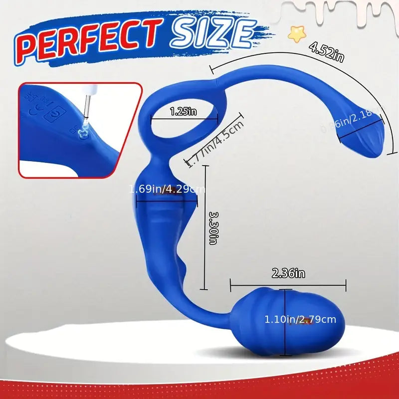 Vibrating Anal Vibrator Couple Vibrator Cock Ring Stimulator G Spot Vibrator