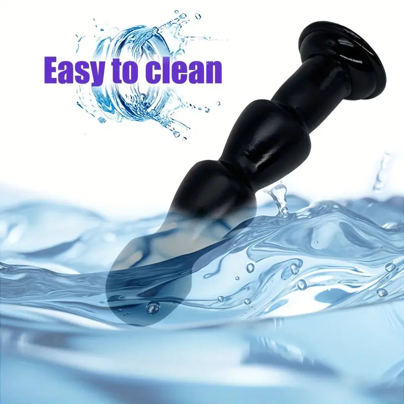 3 Balls Dildo Strong Suction Cup Hands-Free Play Realistic Soft Adult Sex Toy