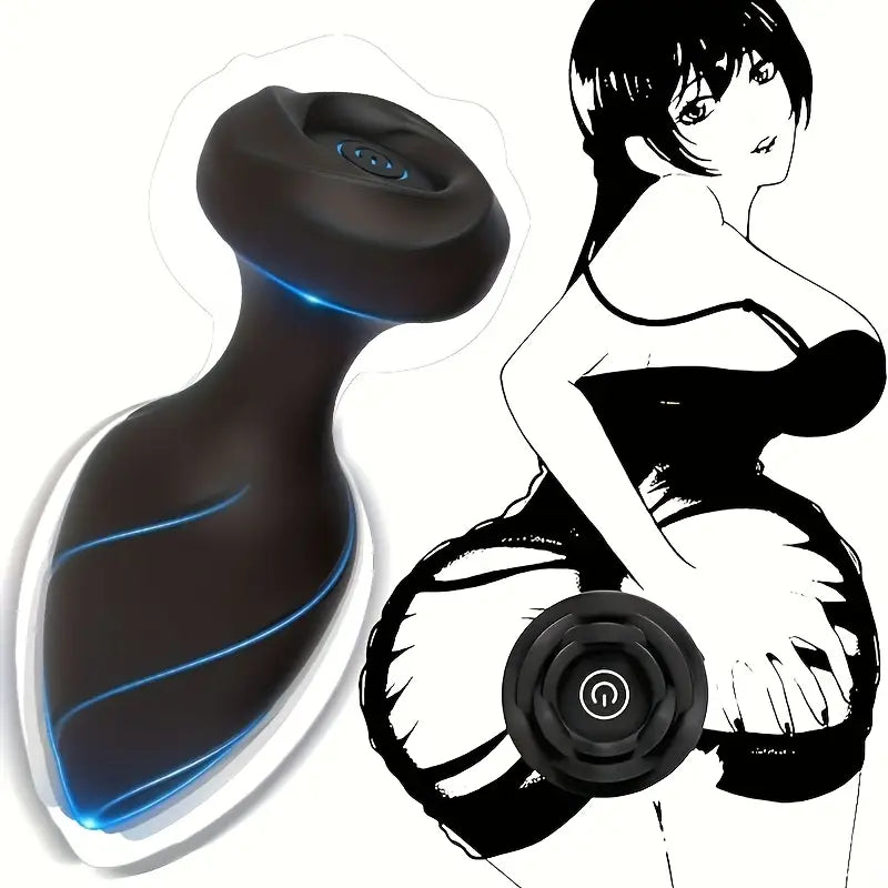 Posterior Vibrating Remote Control Anal Plug For Adult G-spot Sex Toy