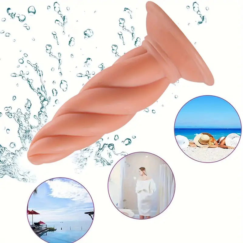 Silicone Anal Plug Flexible Latex Prostate Massage G-Spot Stimulator