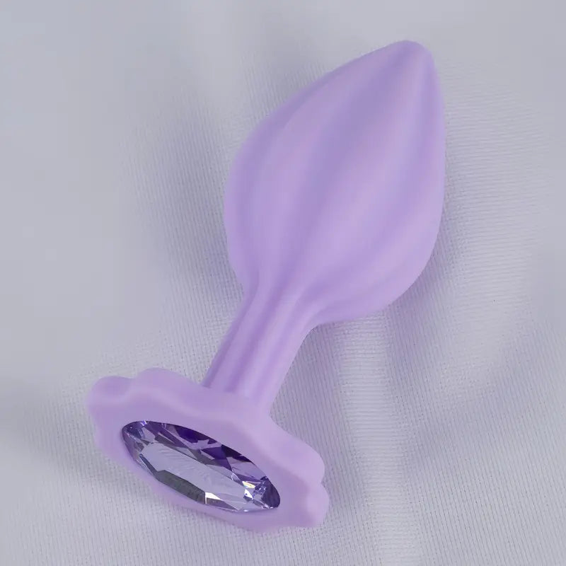 Three-piece Diamond Jewelry Decorated Anal Training Butt Plug