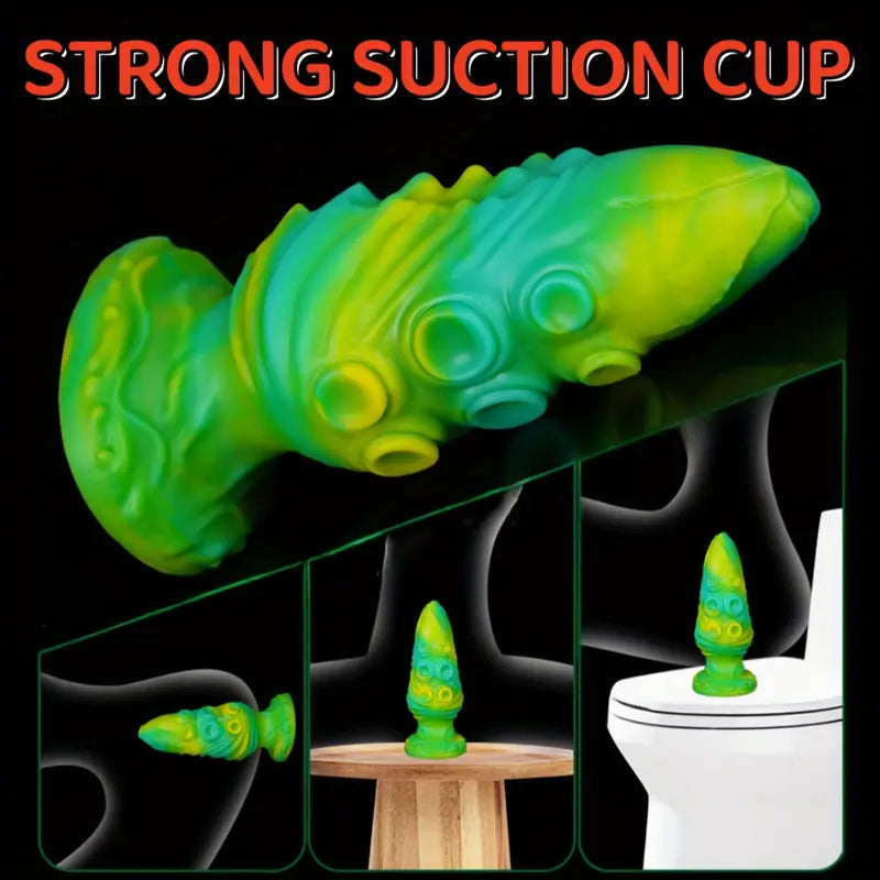 Unisex Soft Silicone Anal Plug With Suction Cup Anus Dilator Massager