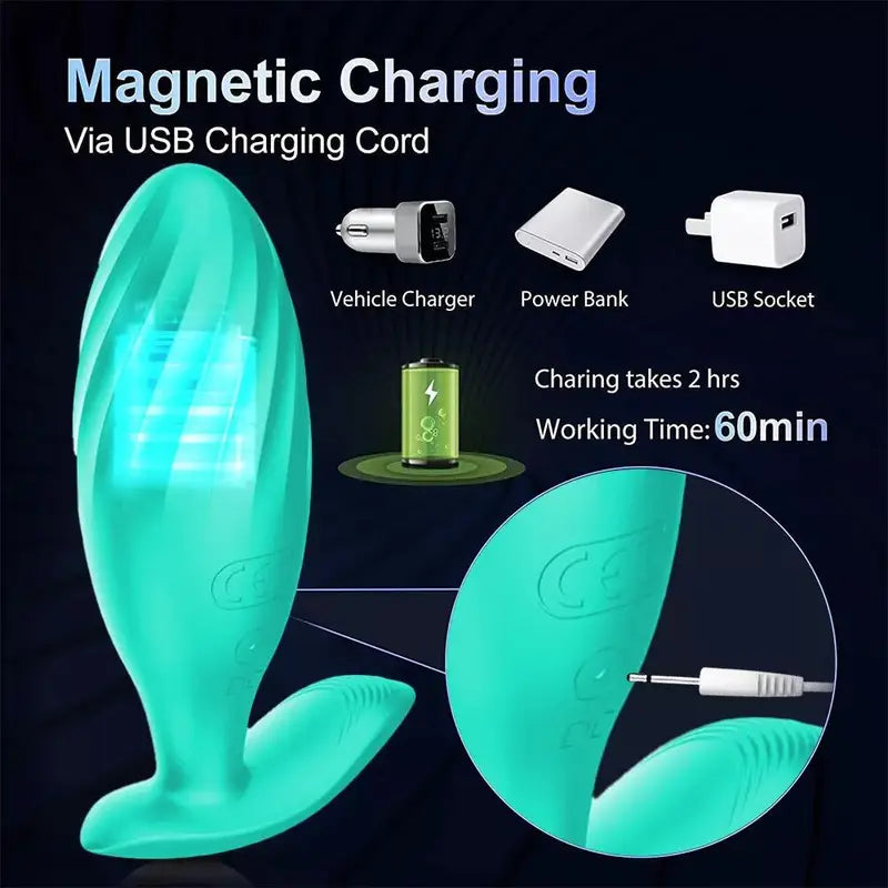 Wearable Bullet Vibrator Vagina Stimulator G Spot Clitoral Anal Butt Plug