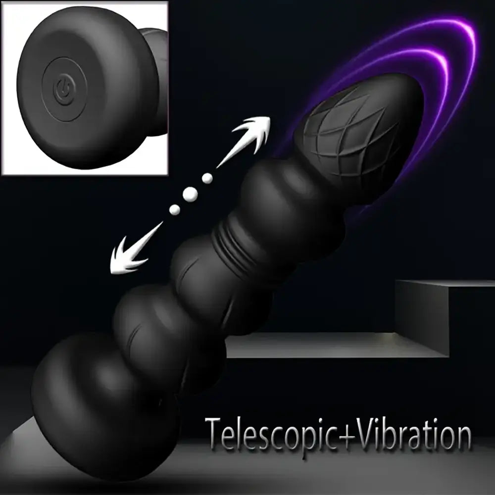 Double Motor Thrusting Sex Toy Anal Sex Toy Vibrating Butt Plug
