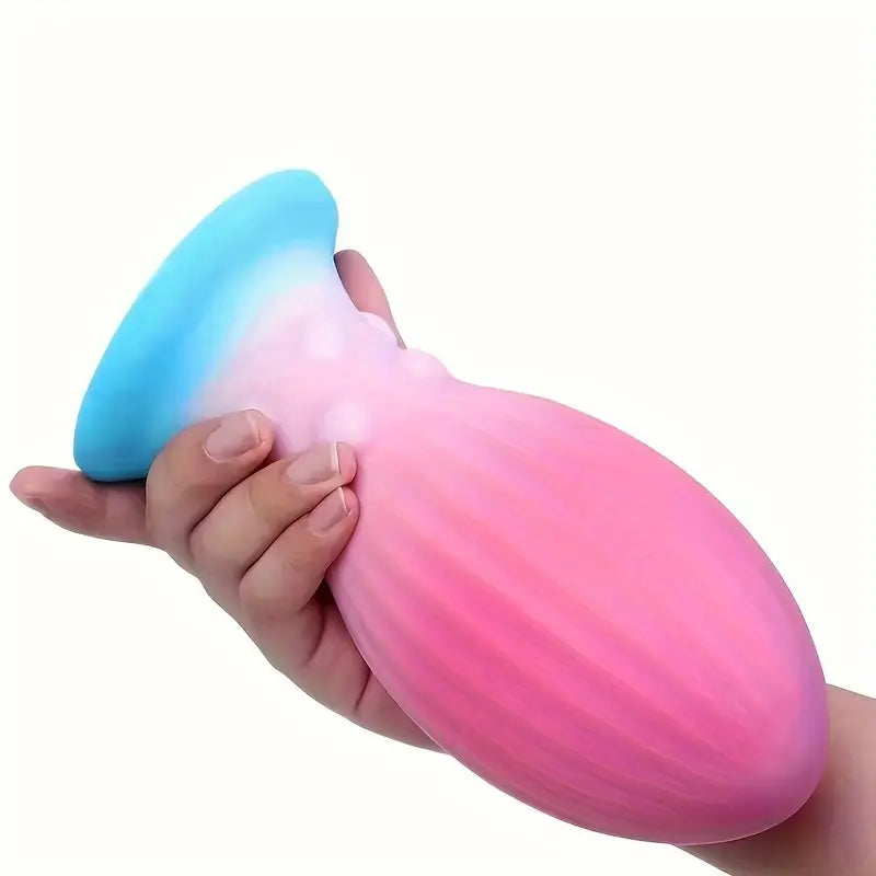 Bright Color Unisex Soft Silicone Anal Plug Toy Anus Dilator Massager