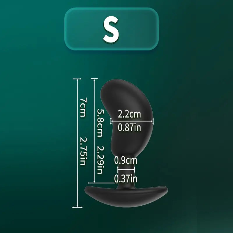 Ergonomic Silicone Anal Plug G-Spot Stimulator Prostate Massager For Men