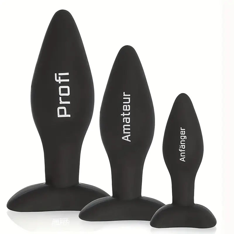 Silicone Anal Plug Training Set For Beginners Advanced Users Prostate Toy