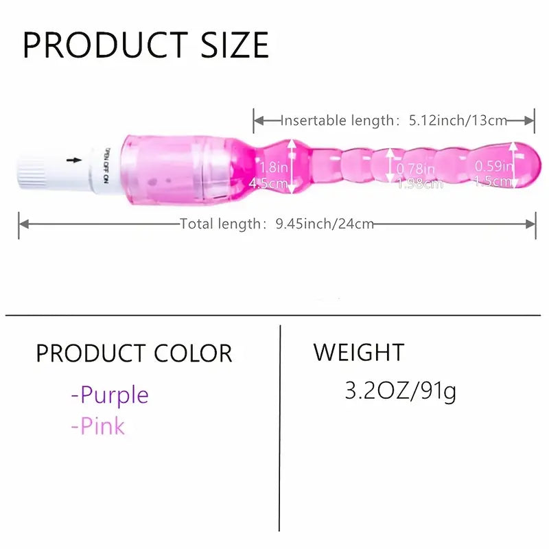 Vibrating G-spot Stimulator Male Prostate Massager Flexible Anal Dildo