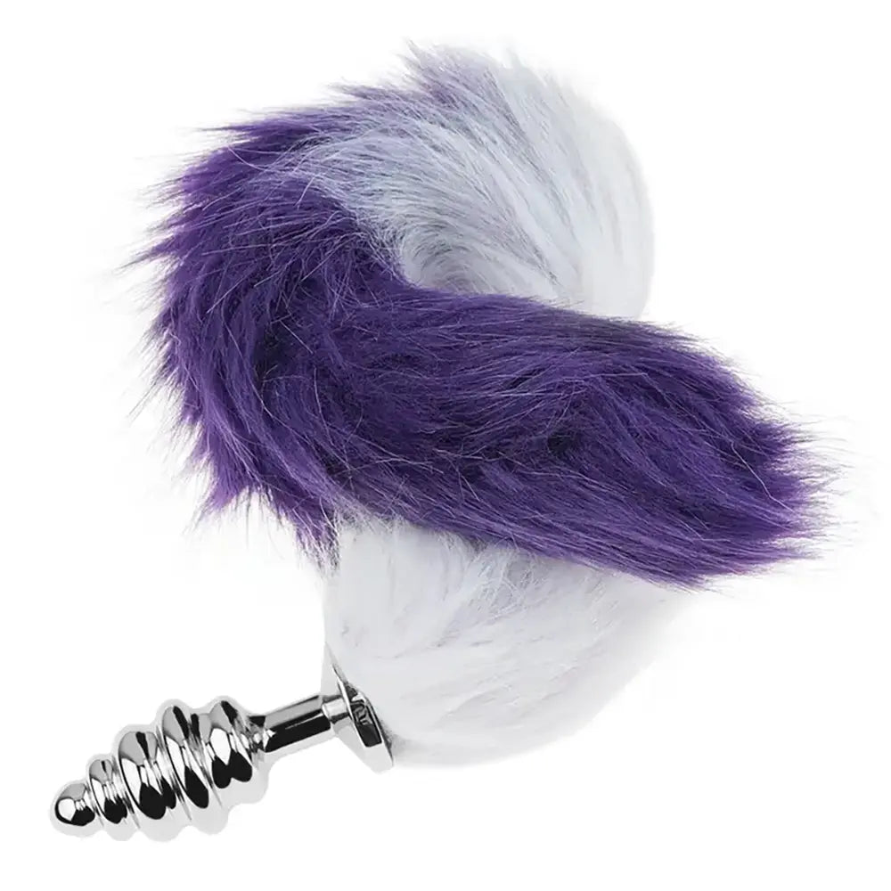 Smooth Long Fox Tail Flirting Animal Tail Butt Plug SM Role Play Sex Toy