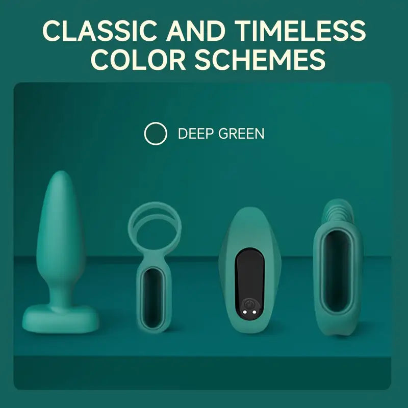 Couple-Vibrating Penis Ring Anal Plug Wearable Vibrator G Spot Vibrator