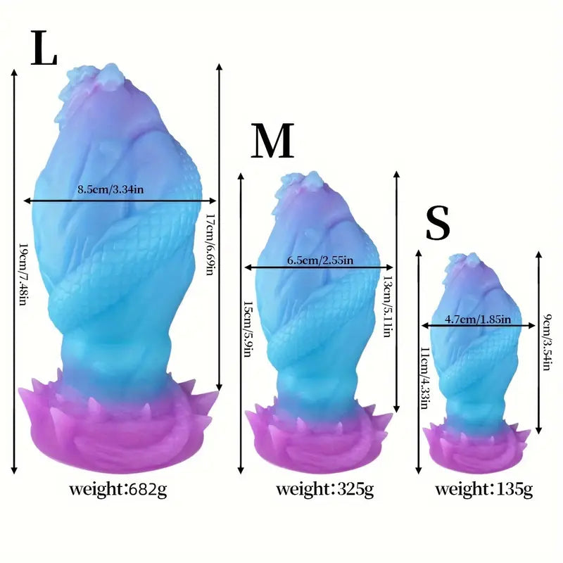 Night Glow Dragon Eggs Anal Plug Silicone Anal Massage BDSM Sex Toy