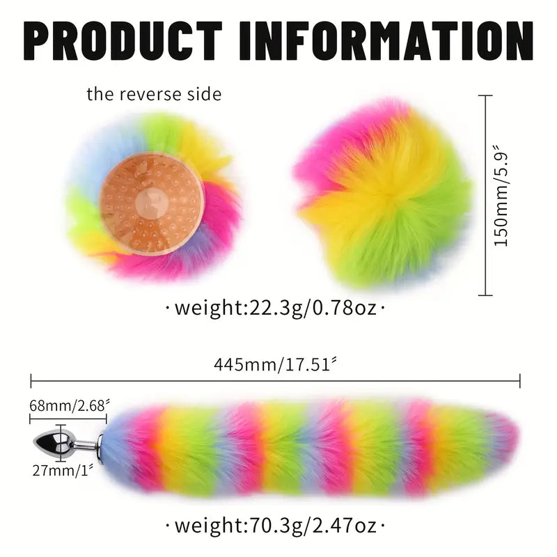 4pcs Butt Plug Anal Plug Set Fox Tail Anal Plug Cat Ears Headband Collar