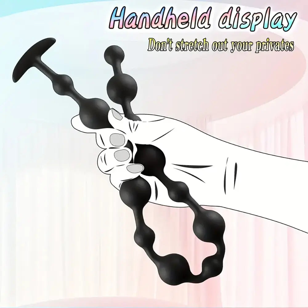 22.44in Silicone Beads Butt Plug Anal Bead Anal Sex Toy For Female
