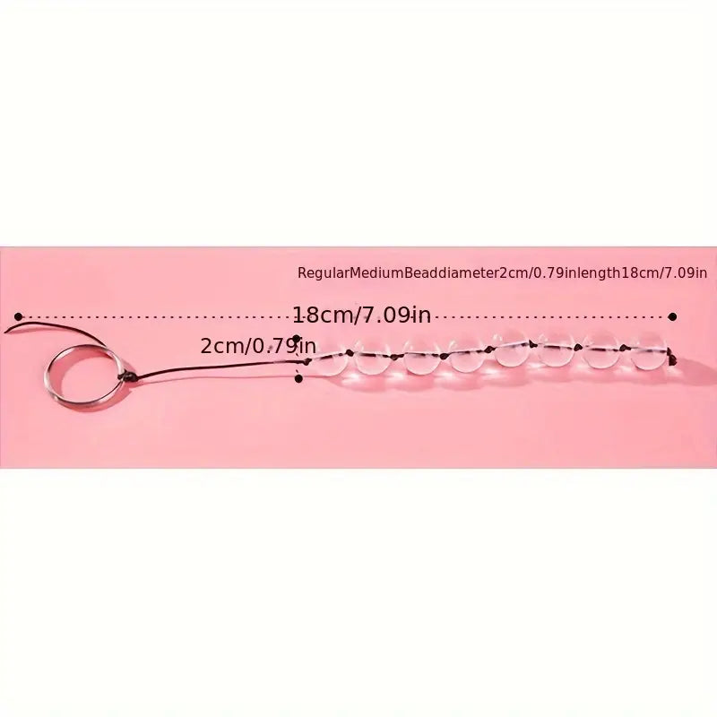 Unisex Sexy Toys Backyard Stimulating Anal Plug Crystal Pulling Beads
