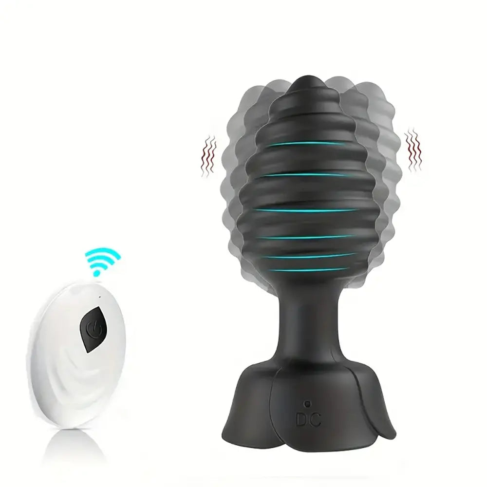 Vibrating Anal Plug Wearing Flirting Vibration Masturbator For Prostate