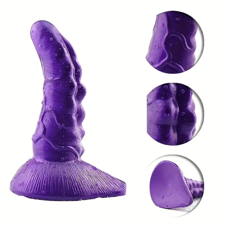 7.87in Fantasy Spiked Silicone Soft Dildo For Women Men Fucking Sex