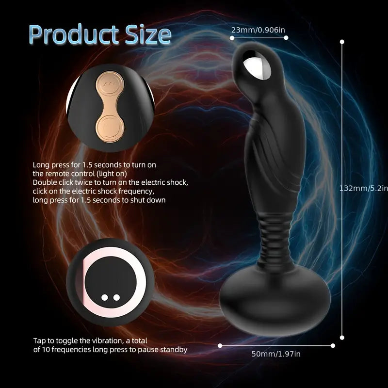 Silicone Rear Court Masturbation Stick USB Charging 10 Frequency Vibration